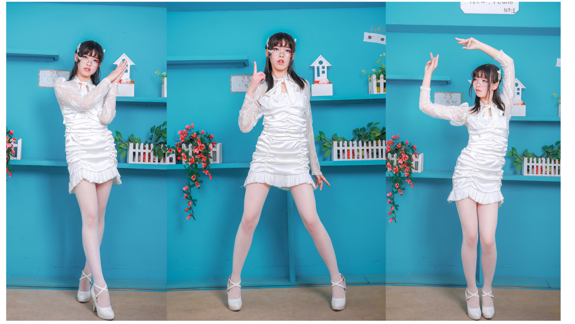 【翎霜】️thumbs up️性感眼镜娘在线蹦迪!你会为我点赞吗~【韩舞初尝试】
